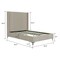 Manhattan Comfort Promenade Full- Size Bed in Rustic Taupe BD010-FL-RT - alternate 7